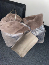 Load image into Gallery viewer, Metallic &amp; Fur tote
